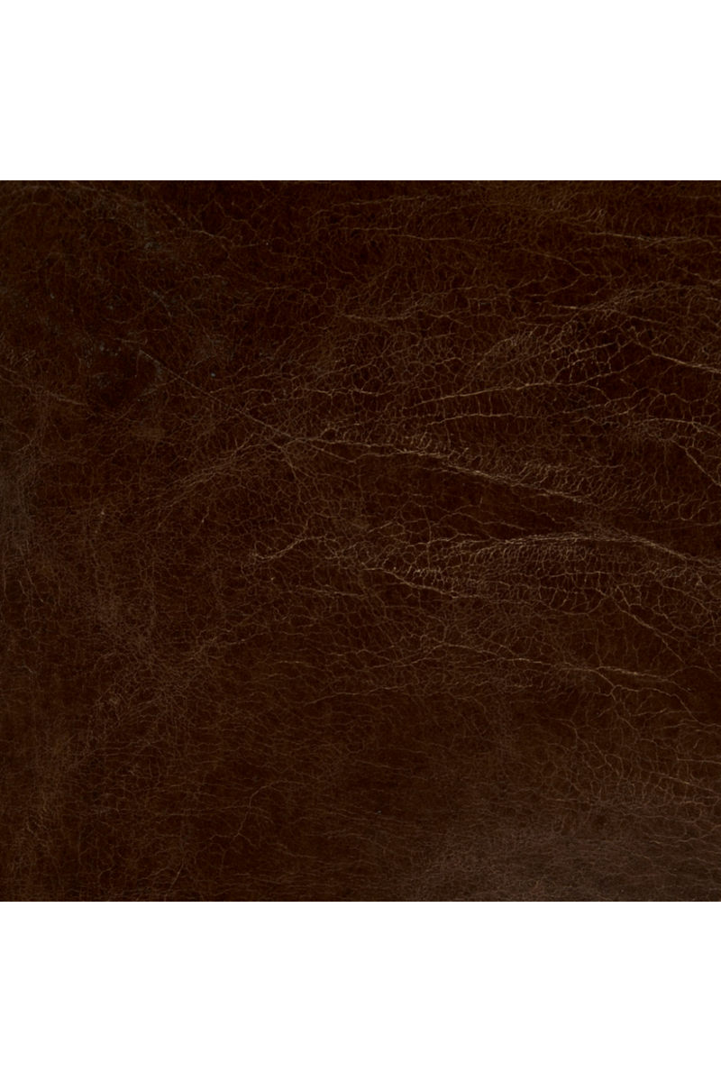 Canapé Chesterfield en cuir brun foncé | Andrew Martin Rebel | Meubleluxe.fr