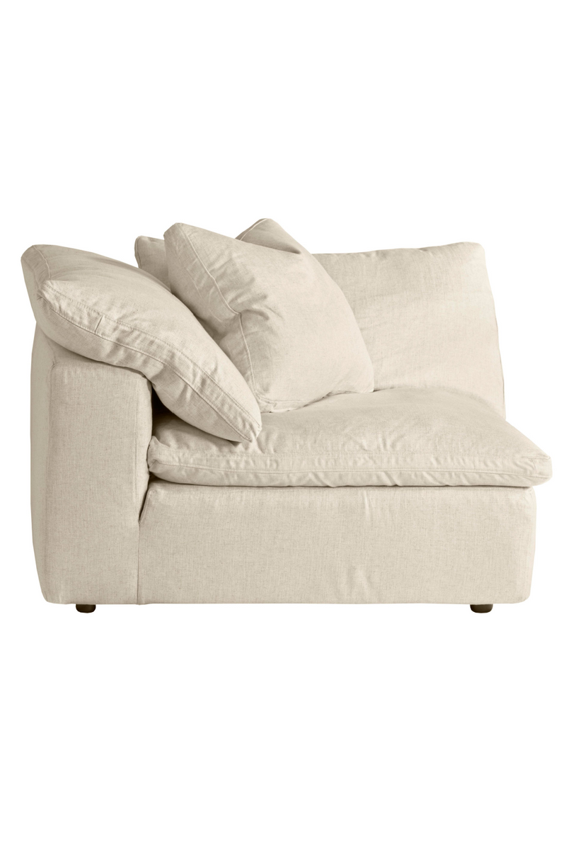 Canapé modulaire en lin beige L | Andrew Martin Truman | Meubleluxe.fr