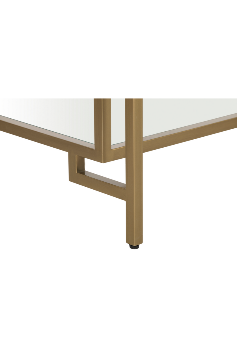 Table d'appoint dorée en en verre | Andrew Martin Architect | Meubleluxe.fr