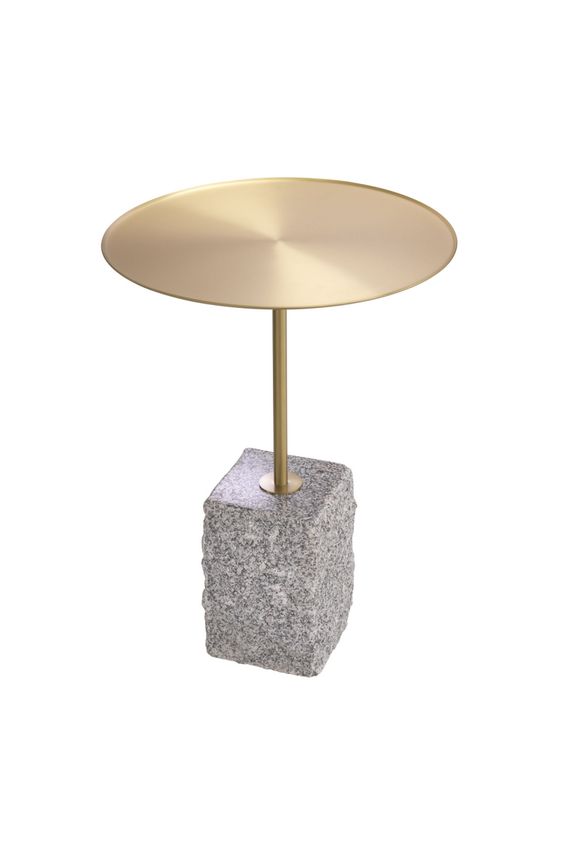 Table d'appoint en granit | Eichholtz Cole | Meubleluxe.fr