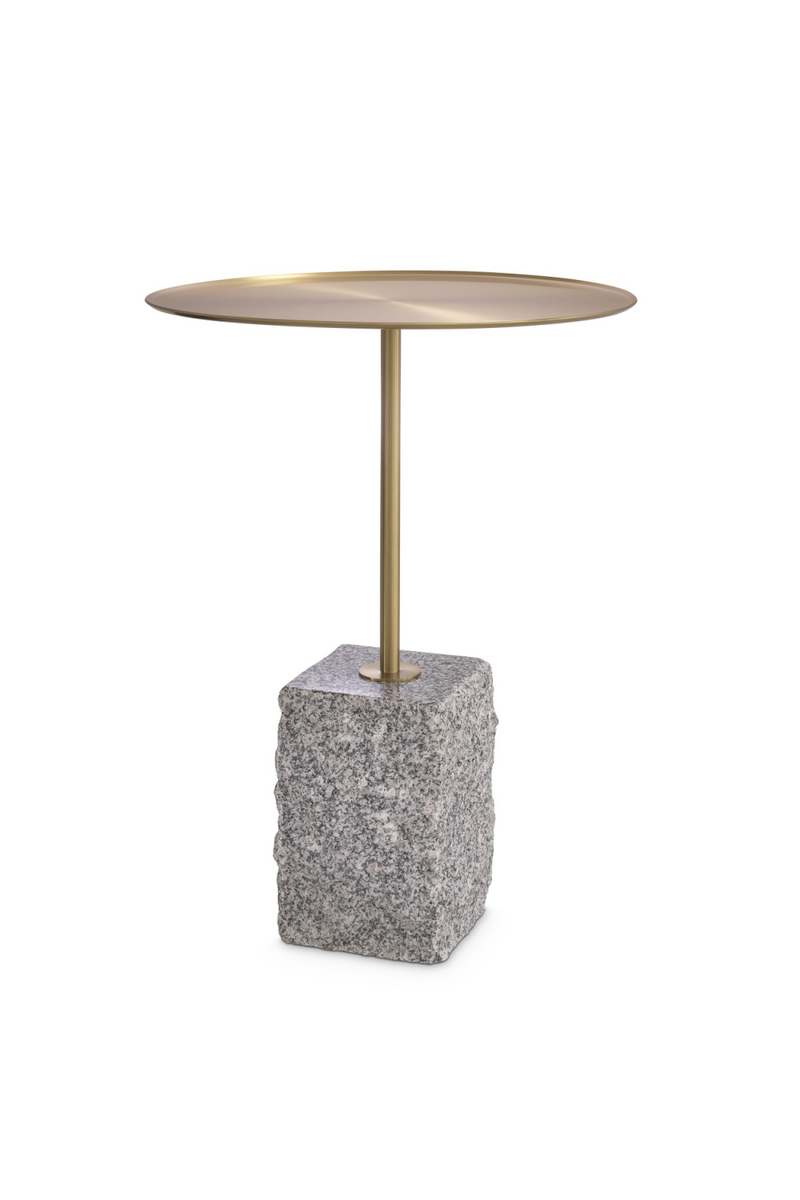 Table d'appoint en granit | Eichholtz Cole | Meubleluxe.fr