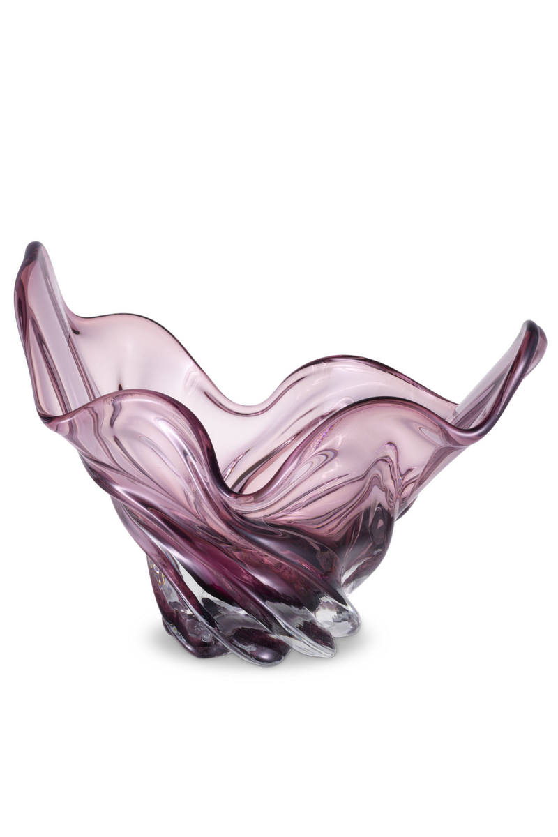 Objet décoratif en verre rose pâle | Eichholtz Ace | Meubleluxe.fr