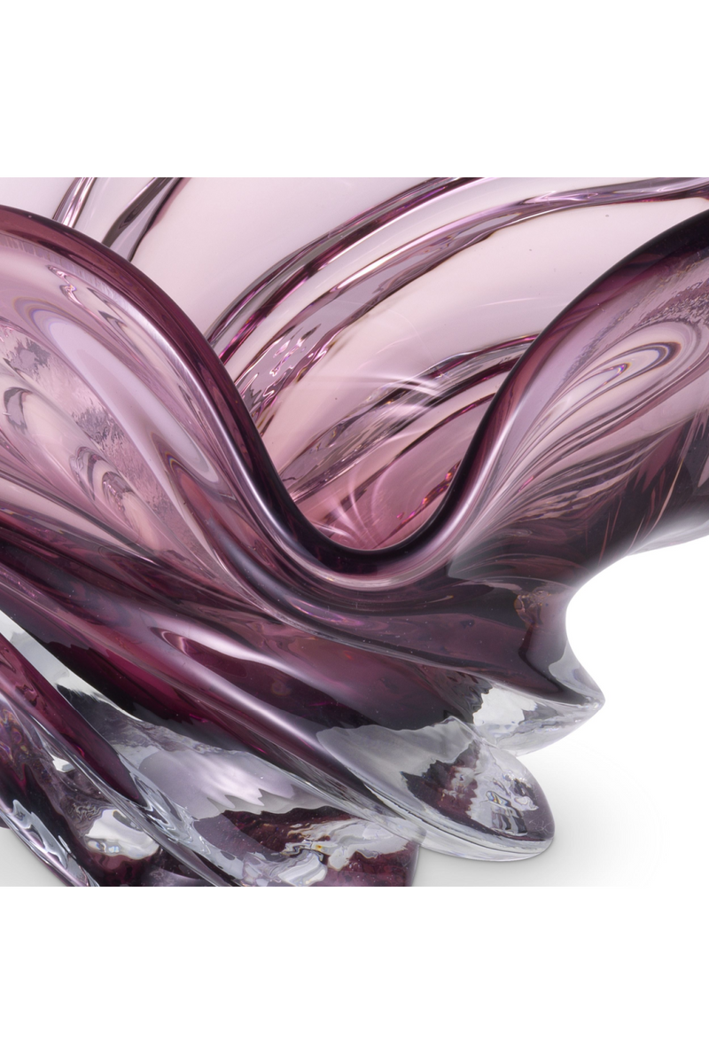 Objet décoratif en verre rose pâle | Eichholtz Ace | Meubleluxe.fr