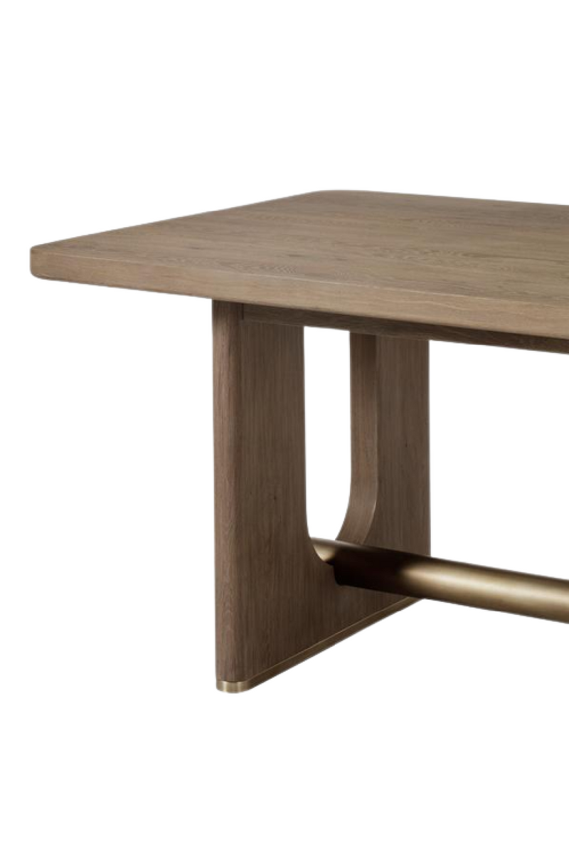 Table de salle à manger extensible en chêne clair | Andrew Martin Raffles | Meubleluxe.fr