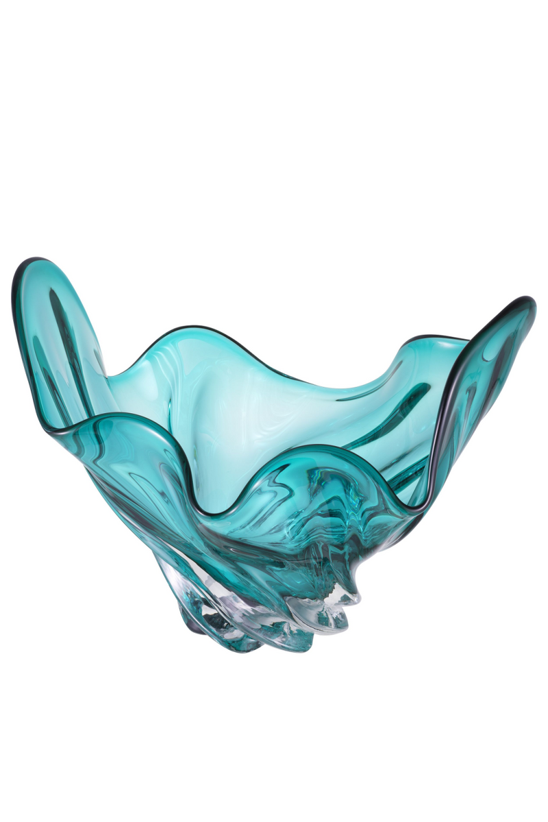 Objet décoratif en verre turquoise | Eichholtz Ace | Meubleluxe.fr