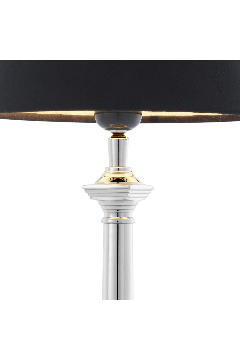 Lampe de table nickelée | Eichholtz Cologne S | Meubleluxe.fr