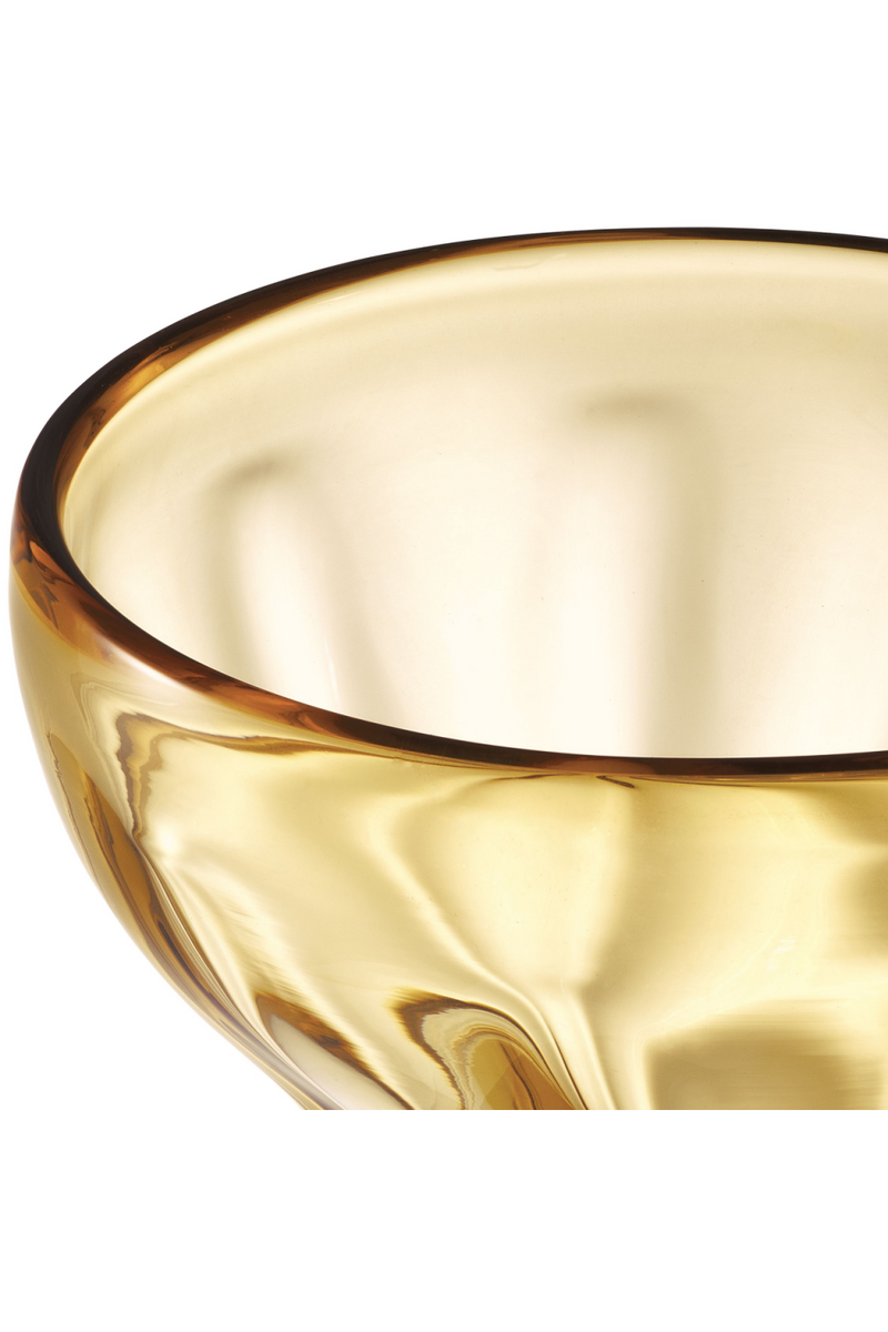 Vase en verre soufflé jaune | Eichholtz Angelia | Meubleluxe.fr