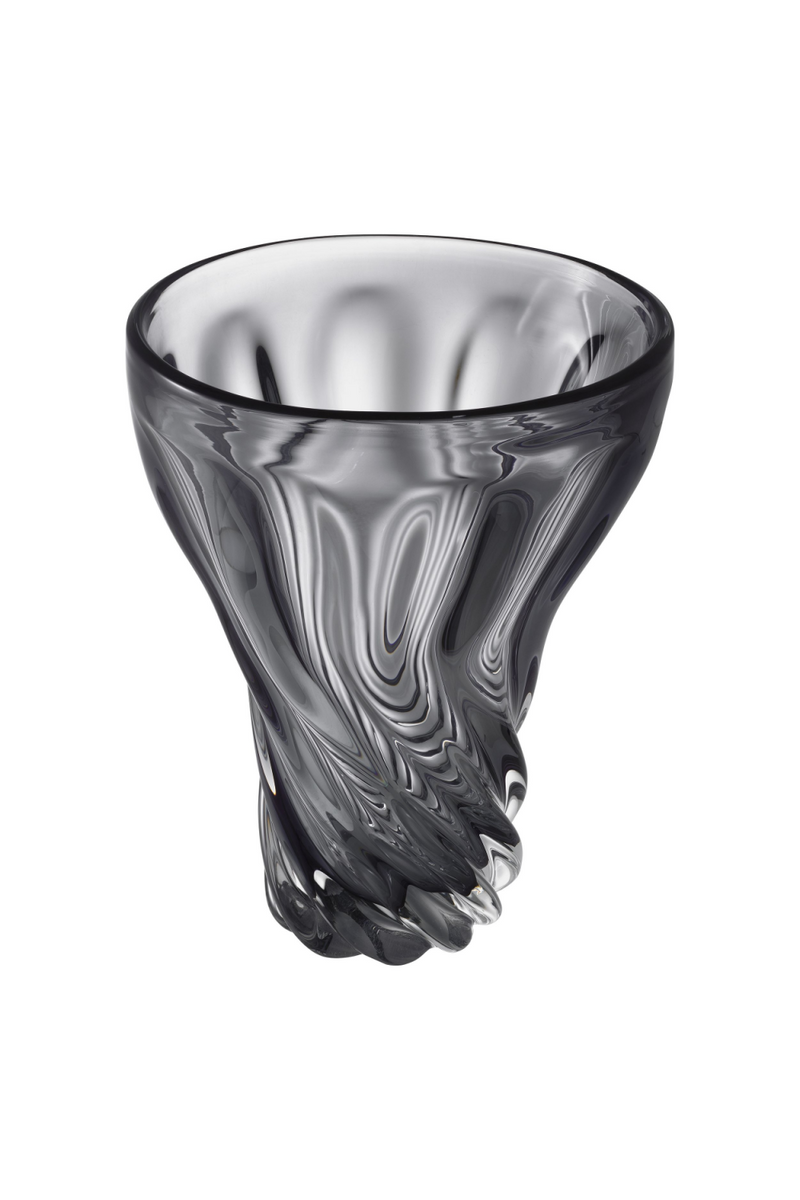 Vase en verre soufflé gris | Eichholtz Angelia | Meubleluxe.fr