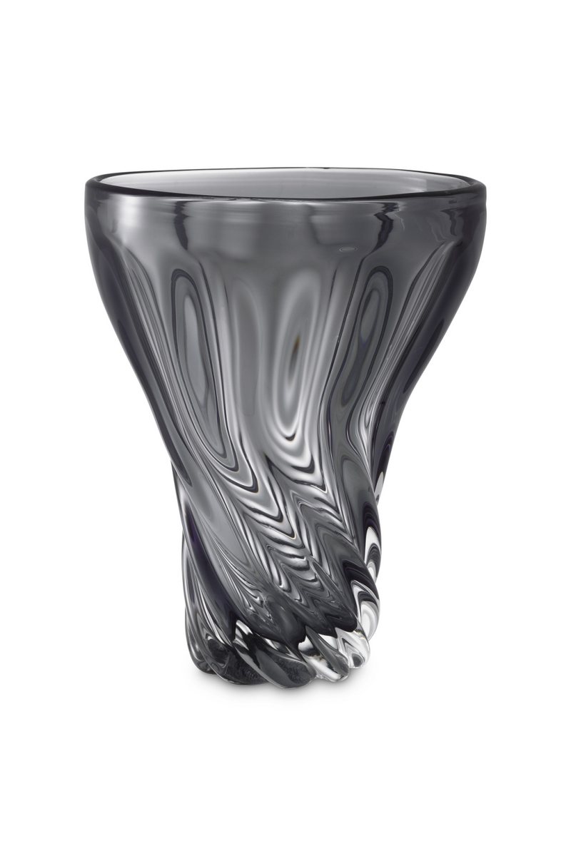 Vase en verre soufflé gris | Eichholtz Angelia | Meubleluxe.fr
