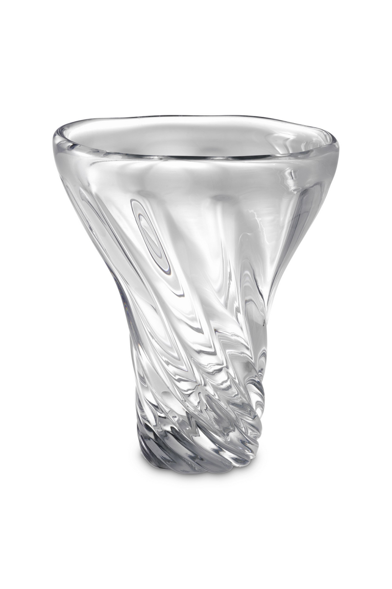 Clear blown glass vase | Eichholtz Angelia 