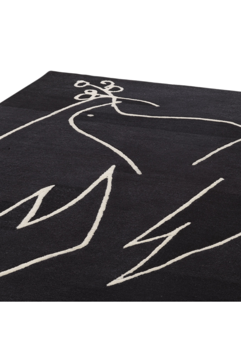 Tapis noir 200 x 300 cm | Eichholtz Piccione | Meubleluxe.fr