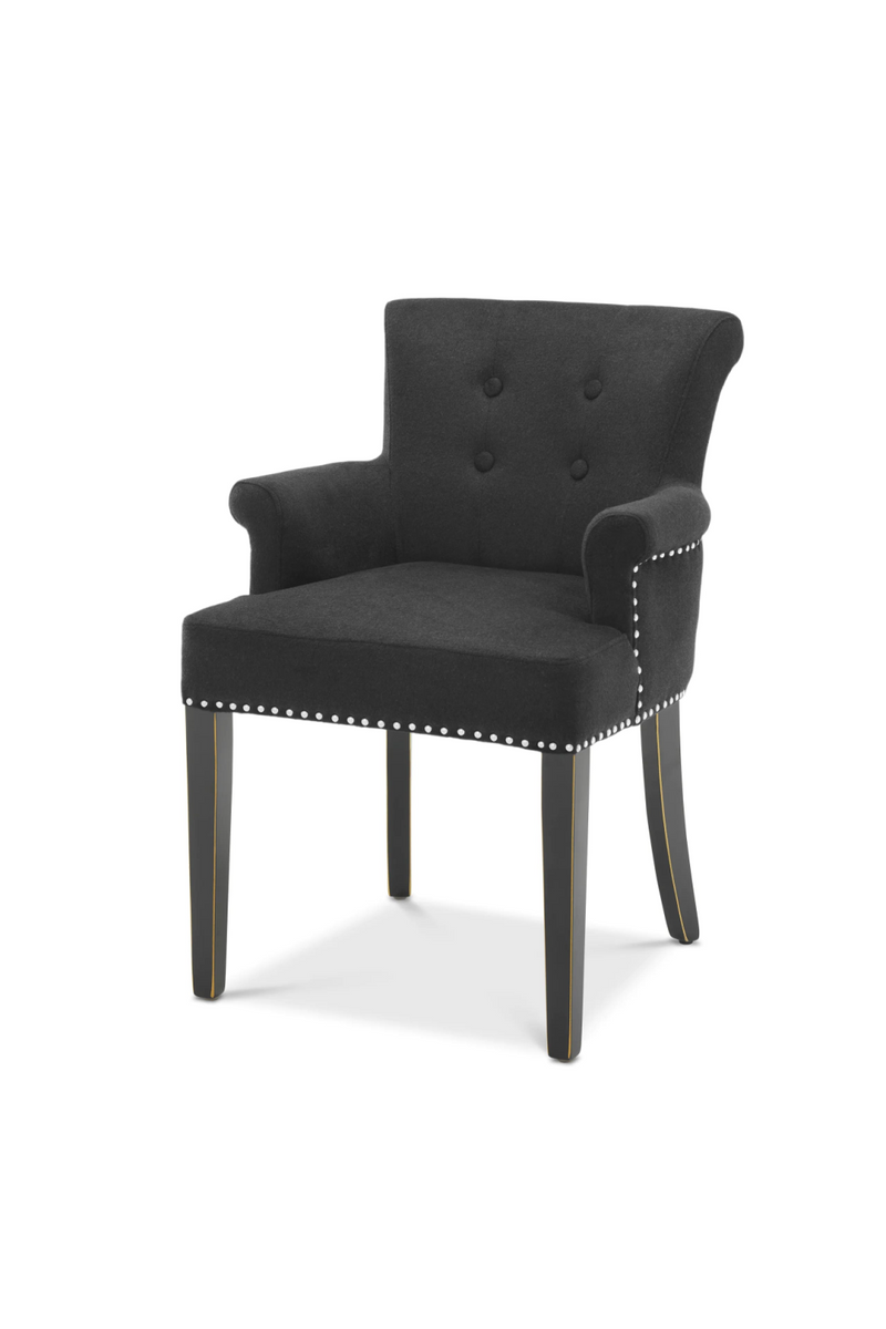 Chaise de salle à manger noire | Eichholtz Key Largo| Meubleluxe.fr