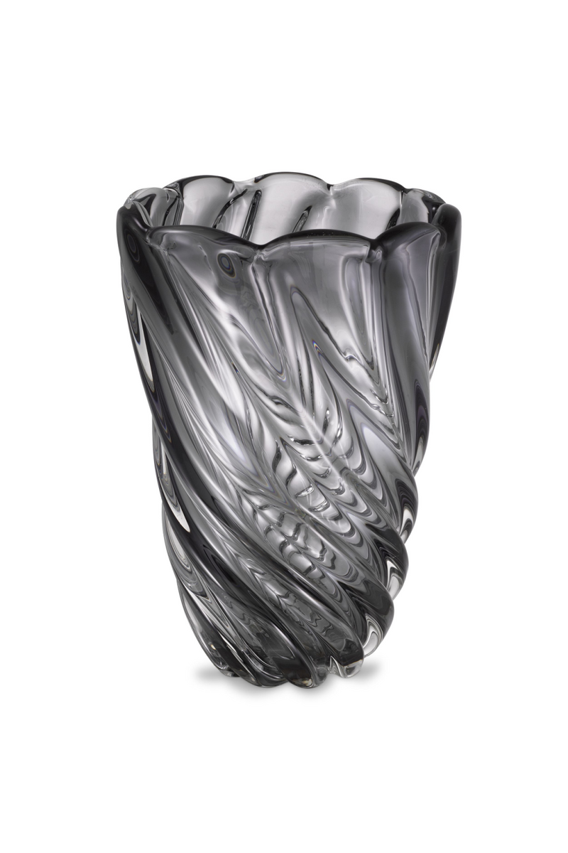 Vase en verre gris | Eichholtz Contessa L | Meubleluxe.fr