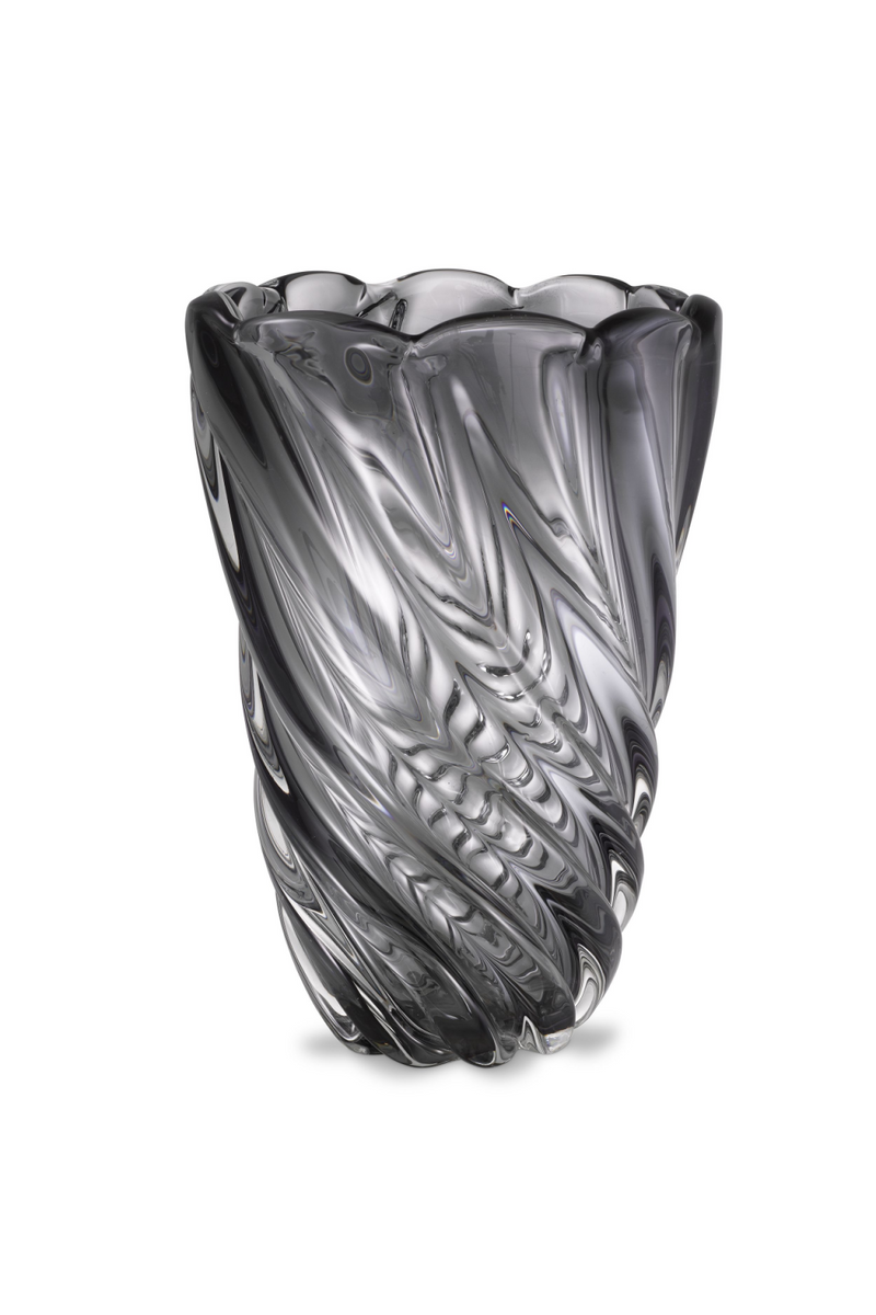 Vase en verre gris | Eichholtz Contessa L | Meubleluxe.fr