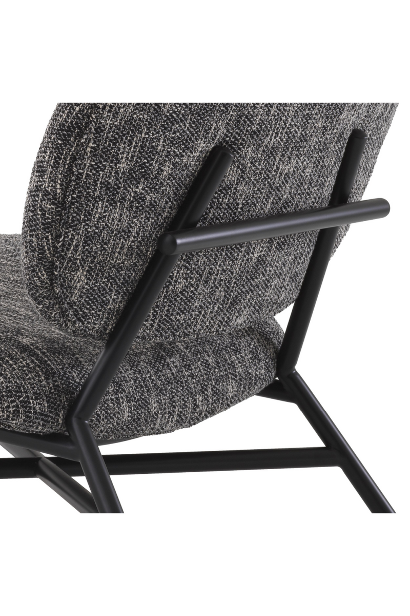 Chaise d'appoint en cambon noir | Eichholtz Madsen | Meubleluxe.fr