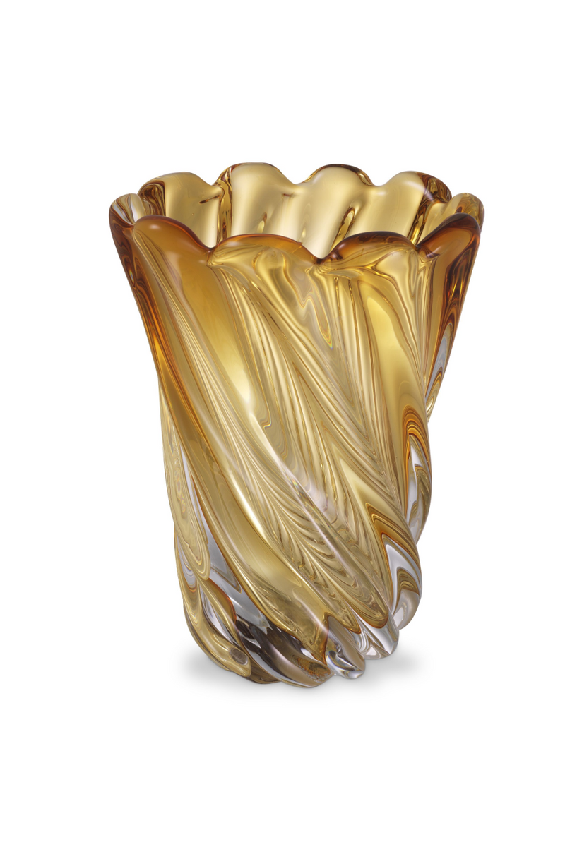 Vase en verre jaune | Eichholtz Contessa S | Meubleluxe.fr
