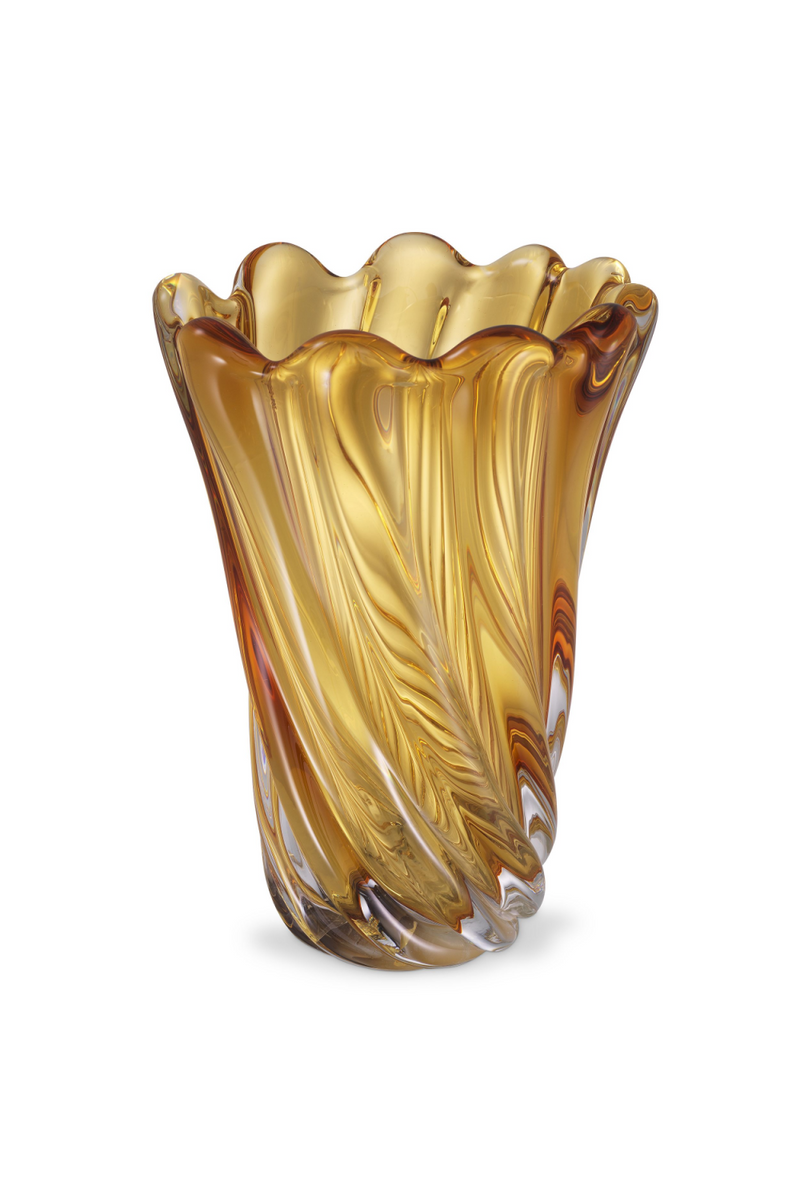Vase en verre jaune | Eichholtz Contessa L | Meubleluxe.fr