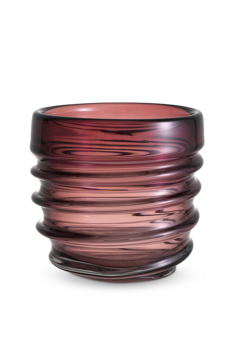 Vase violet en verre soufflé | Eichholtz Xalvador S | Meubleluxe.fr