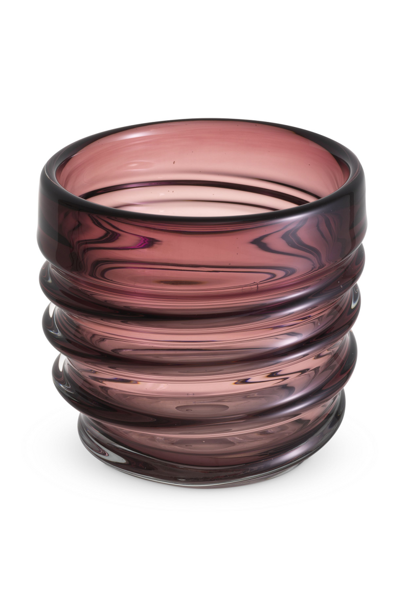Vase violet en verre soufflé | Eichholtz Xalvador S | Meubleluxe.fr