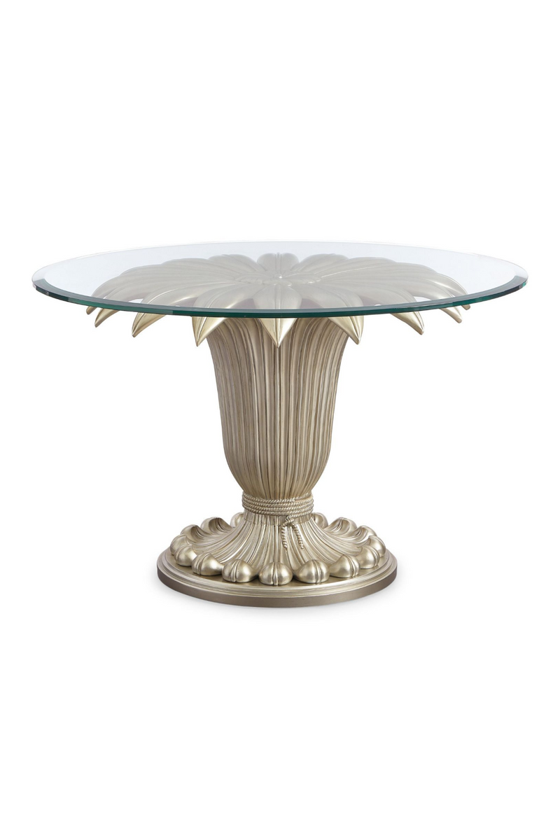 Table de salle à manger ronde en verre | Caracole Fontainebleau S