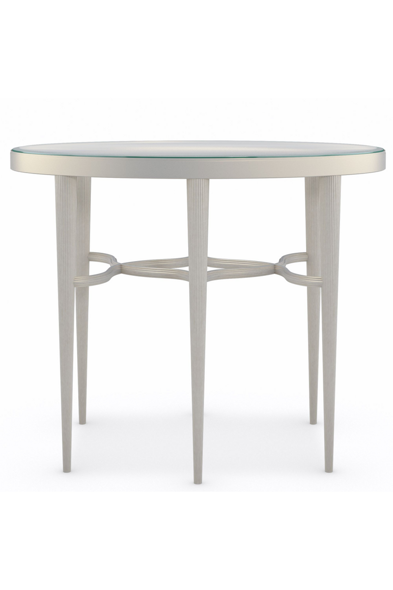 Table d'appoint ovale en verre | Caracole Lillian | Meubleluxe.fr