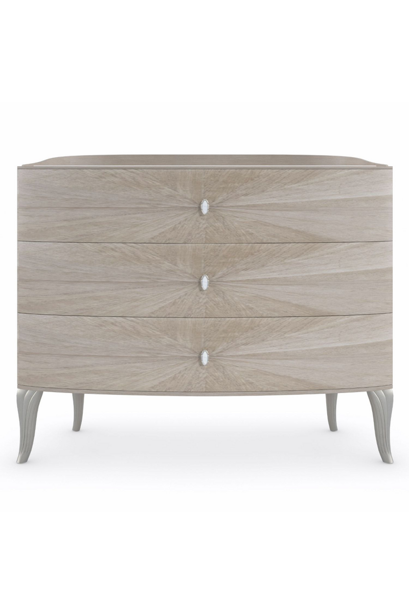 Commode 3 tiroirs en bois et en pierre | Caracole Lillian | Meubleluxe.fr