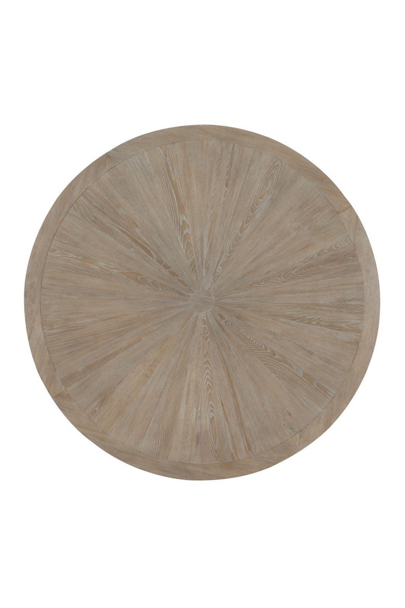 Table de salle à manger ronde en bois de frêne | Caracole 54 | Meubleluxe.fr