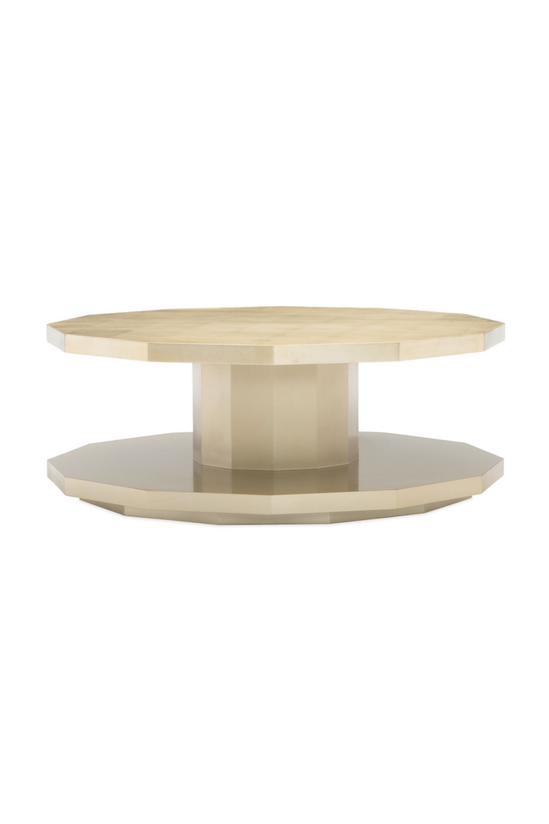 Table basse polygone en bois taupe | Caracole Starring Meuble Luxe le spécialiste de Caracole