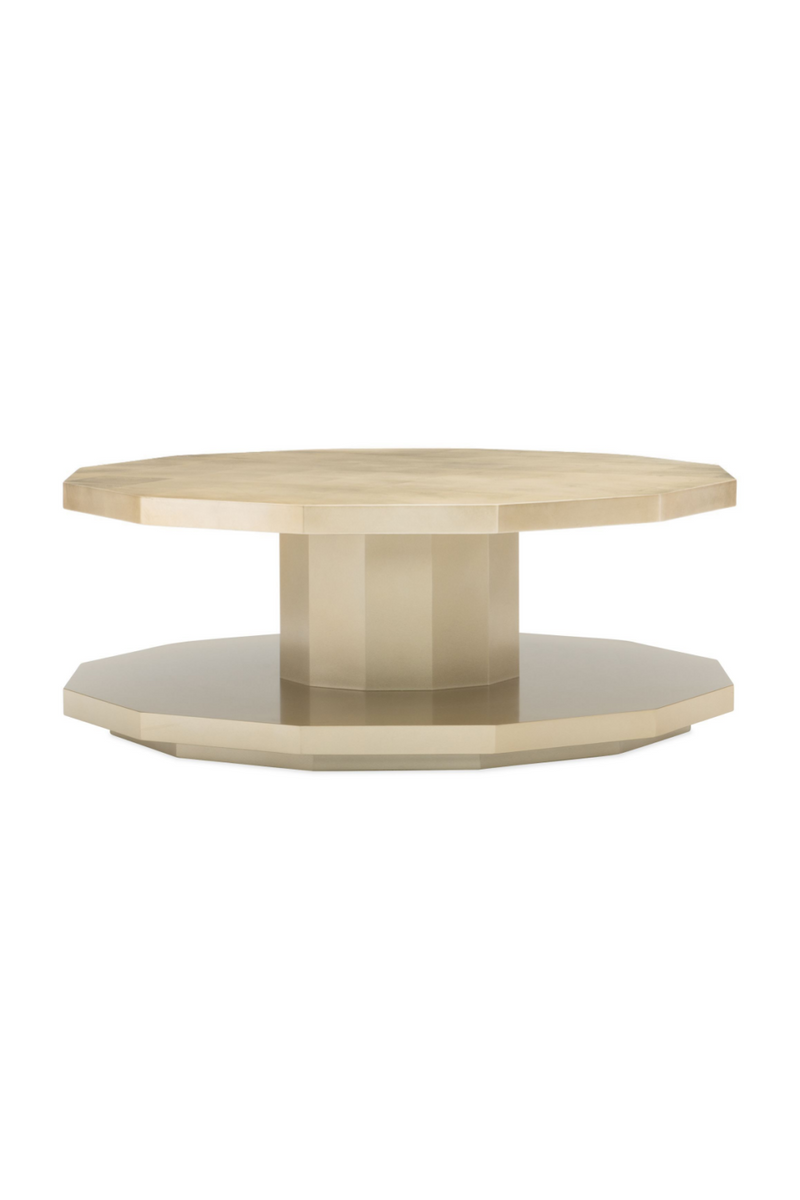 Table basse polygone en bois taupe | Caracole Starring Meuble Luxe le spécialiste de Caracole
