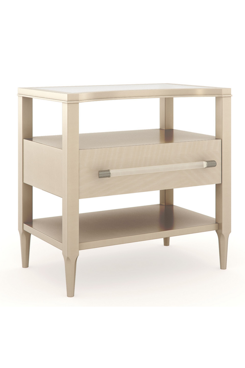 Table de chevet en bois de frêne clair | Caracole Clearly | Meubleluxe.fr