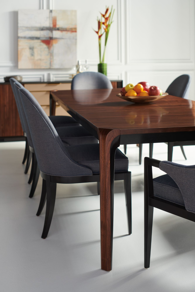 Table de salle à manger extensible en bois de noyer | Caracole Room | Meubleluxe.fr