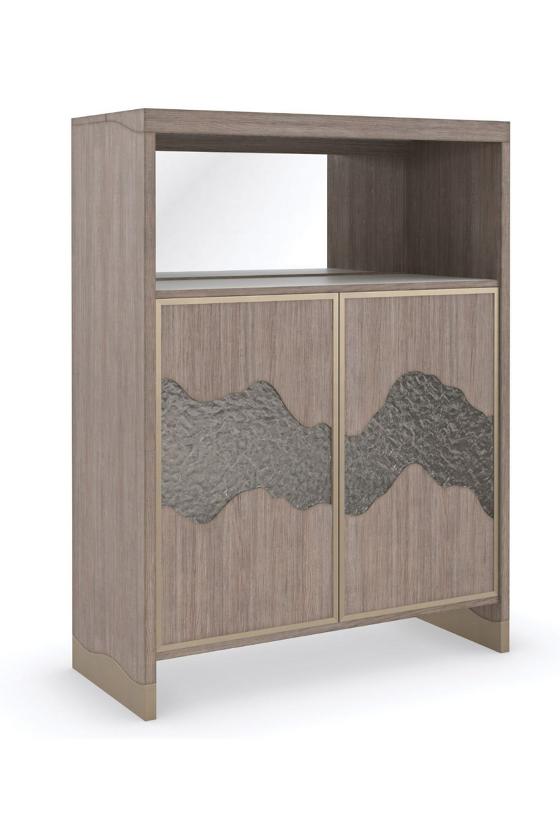 Light wood bar cabinet | Caracole The Flow