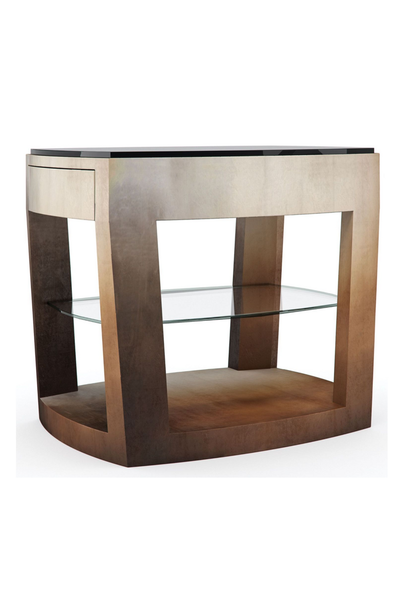 Table d'appoint teintée en verre | Caracole Open | Meubleluxe.fr
