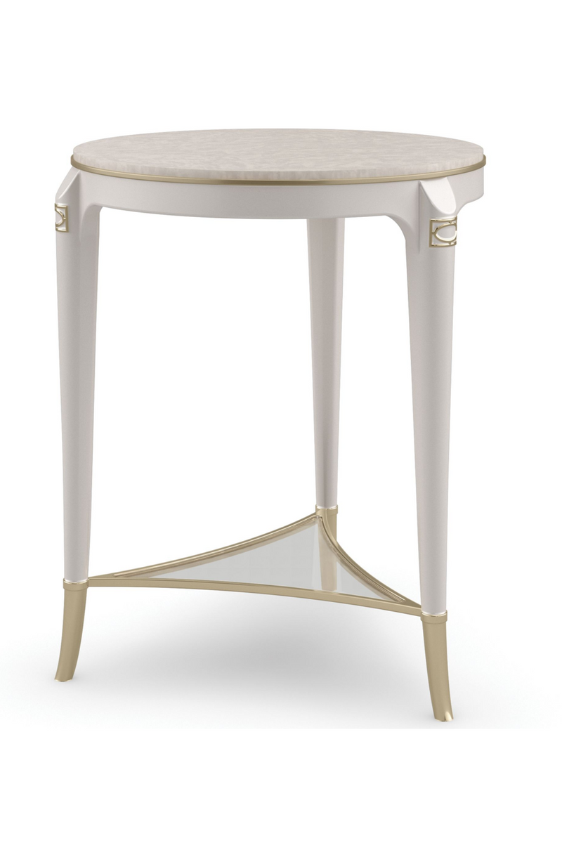 Table d'appoint en bois crème | Caracole Matched Up | Meubleluxe.fr