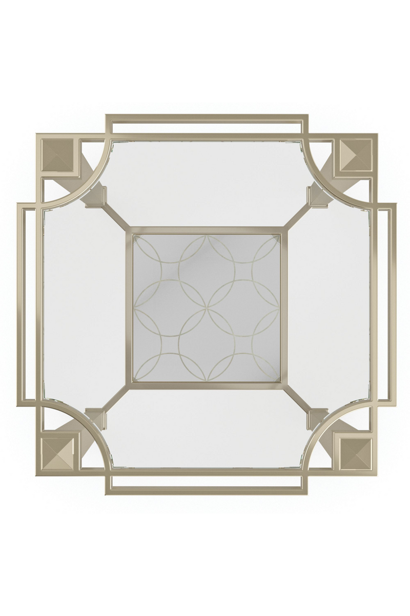 Table d'appoint en verre et métal doré | Caracole Simply Charming | Meubleluxe.fr