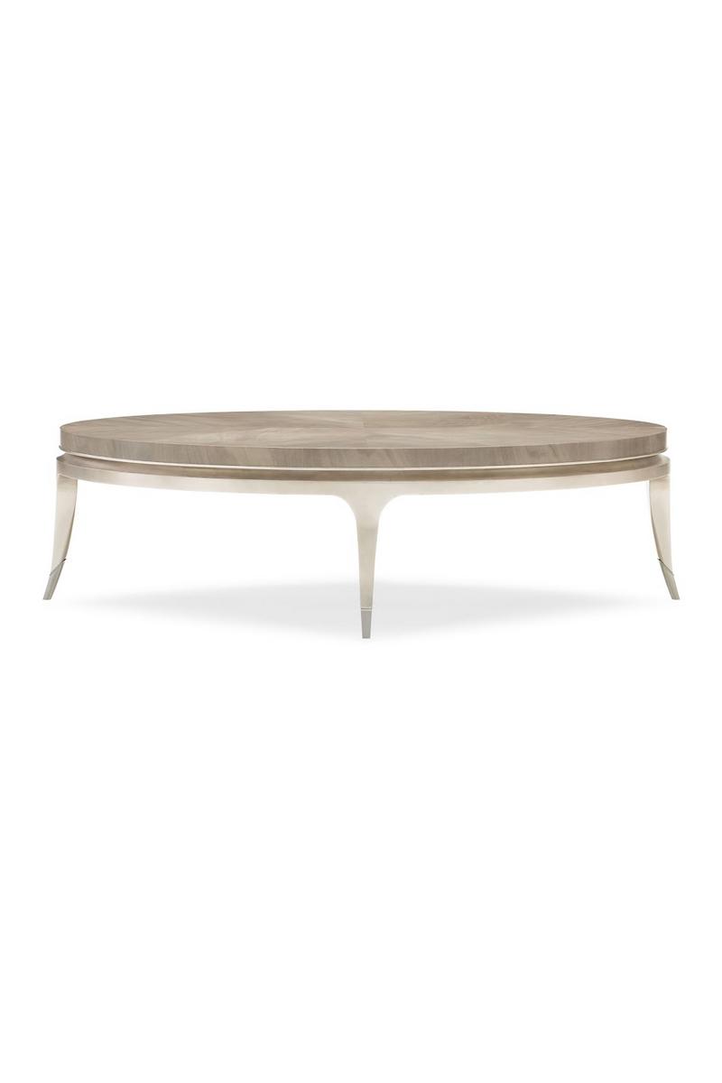 Table basse en bois d'acajou | Caracole Front | Meubleluxe.fr