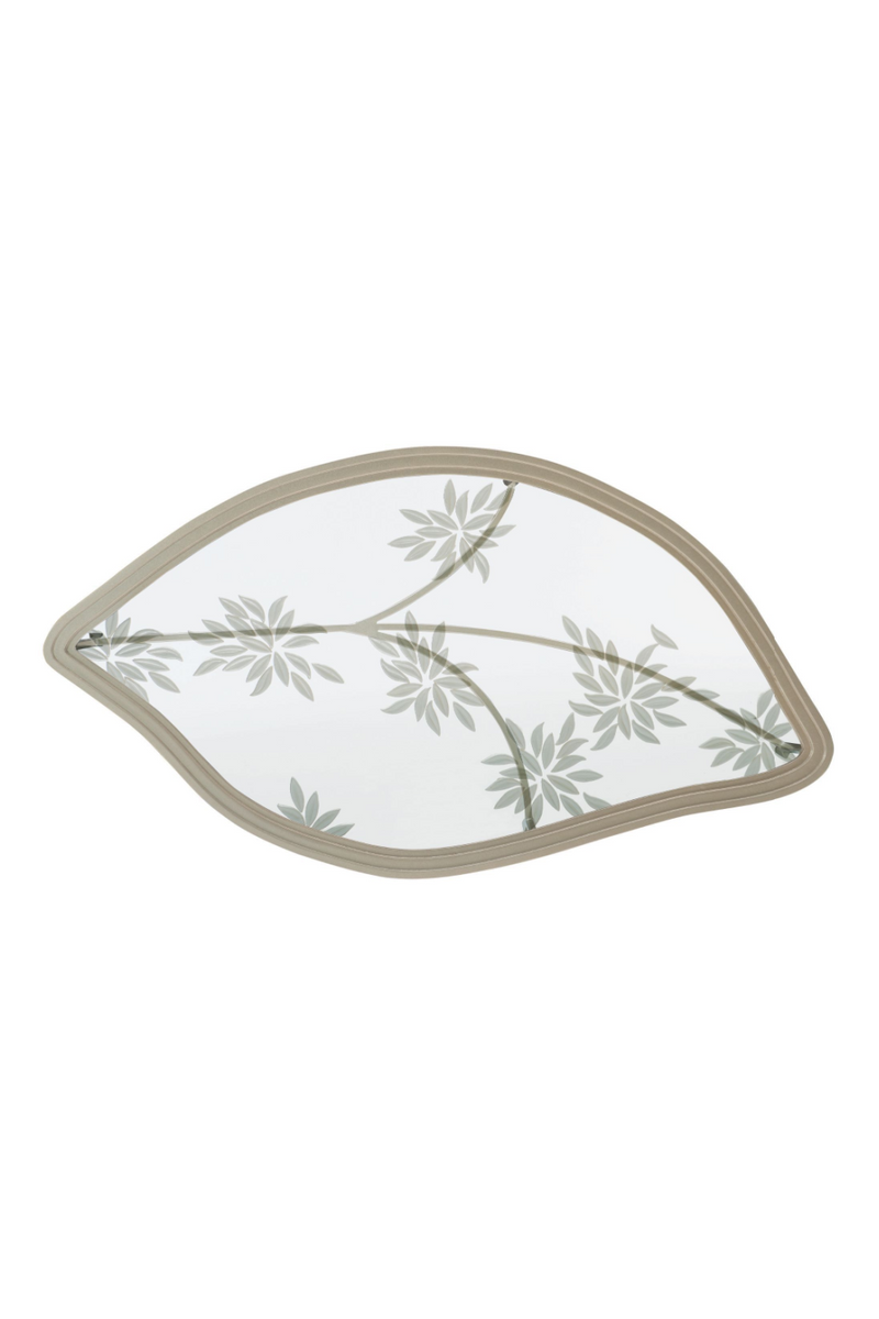 Table basse à motifs en verre | Caracole Leaf | Meubleluxe.fr