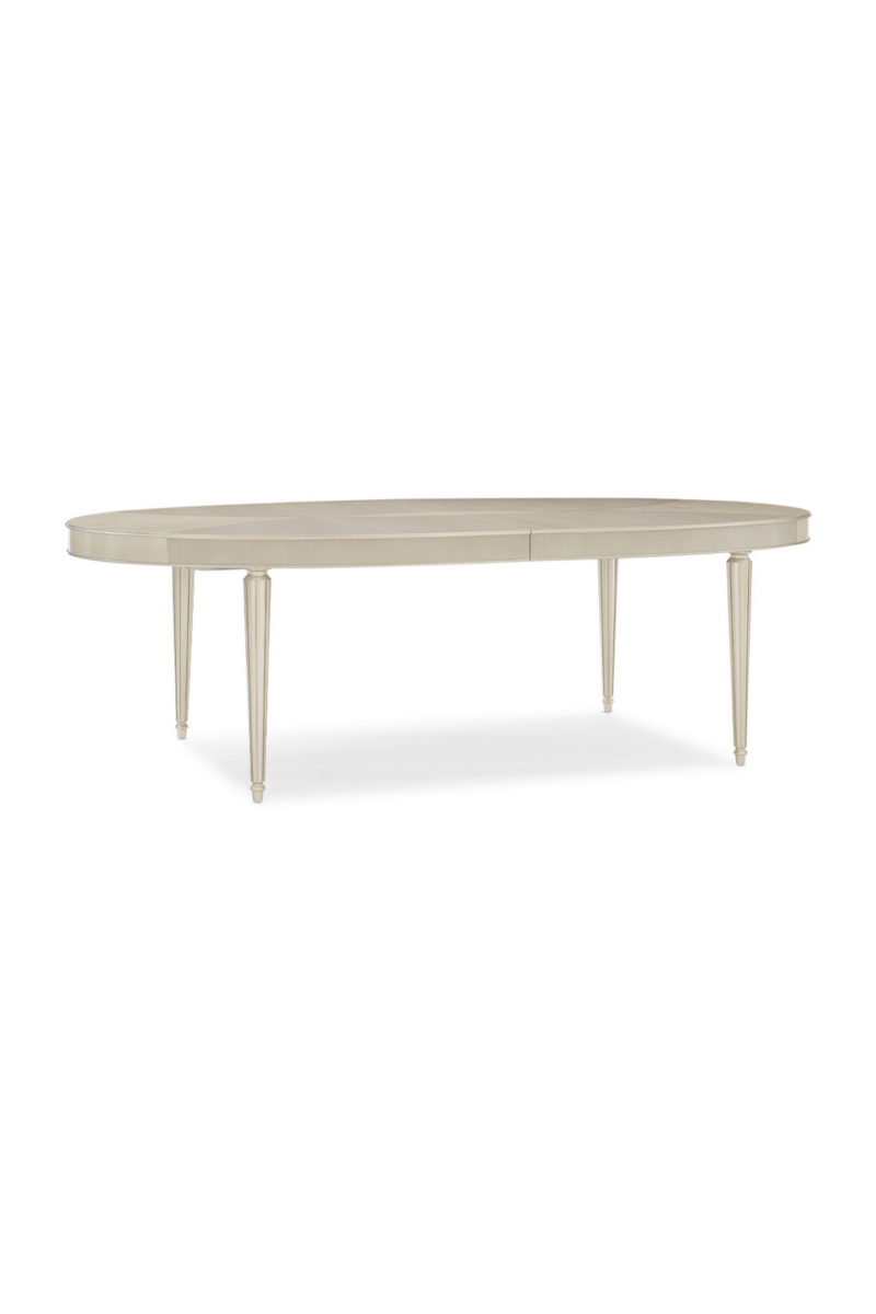 Table de salle à manger extensible en érable blanchi | Caracole Source | Meubleluxe.fr