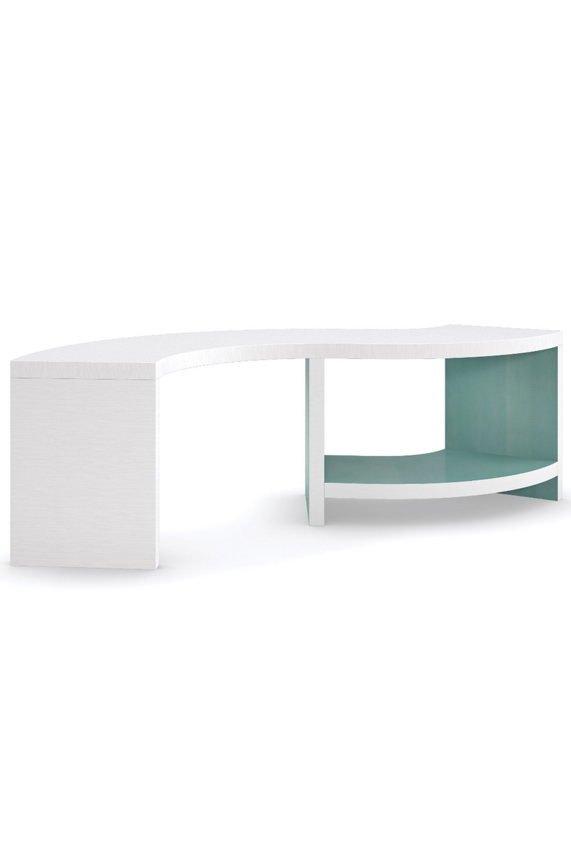 Table basse en bois blanc | Caracole Over Flow | Meubleluxe.fr