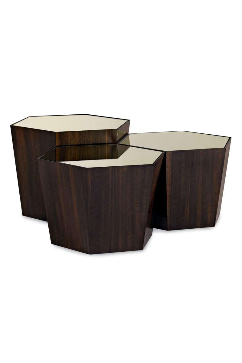 Table basse en bois d'eucalyptus | Caracole Point S | Meubleluxe.fr