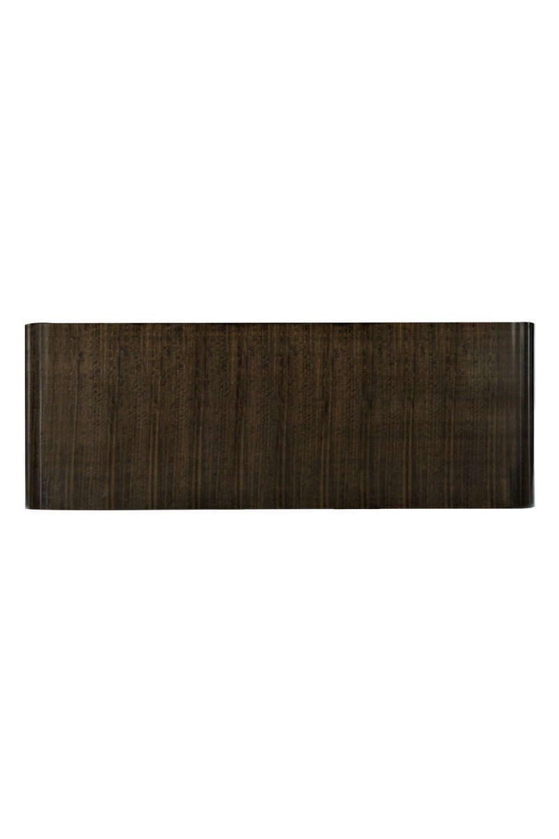 Table basse incurvé en bois d'eucalyptus | Caracole Steamline | Meubleluxe.fr