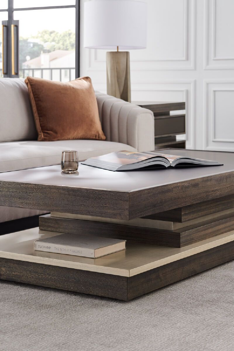 Table d'appoint carré en bois | Caracole La Moda | Meubleluxe.fr