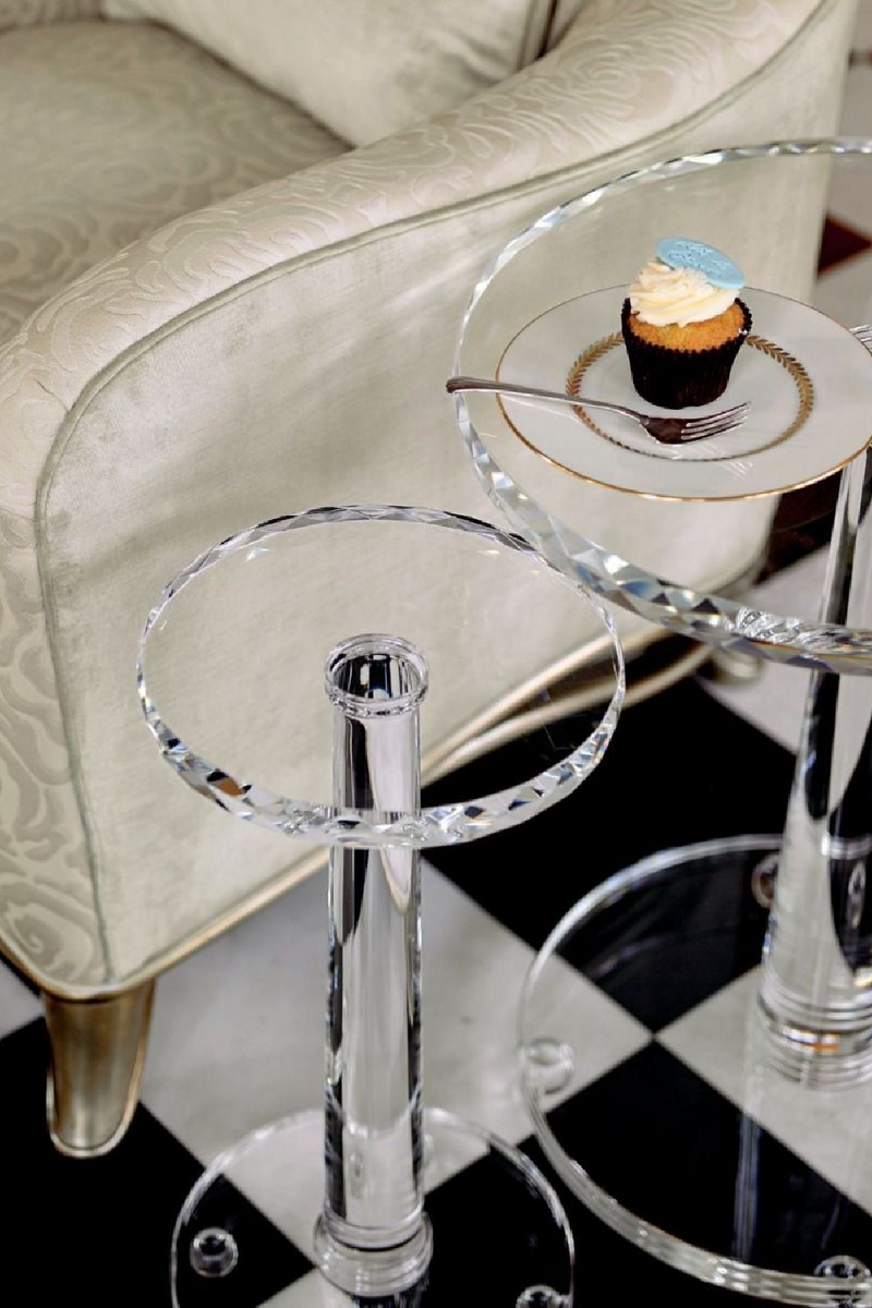 Table d'appoint en cristal | Caracole Sophisticated | Meubleluxe.fr