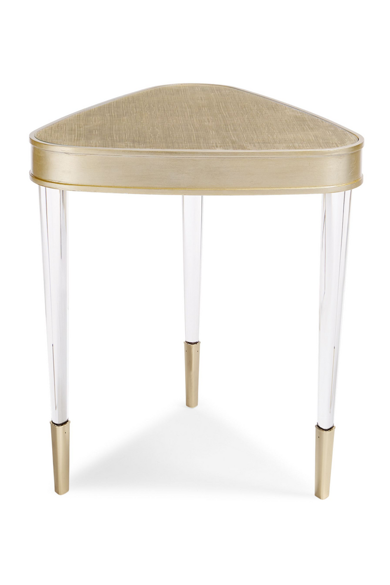 Table d'appoint doré en bois d'érable | Caracole Between | Meubleluxe.fr