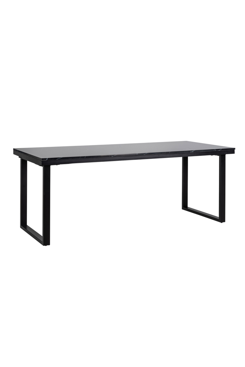 Black Marble Dining Table L | OROA Beaumont | Meubleluxe.fr