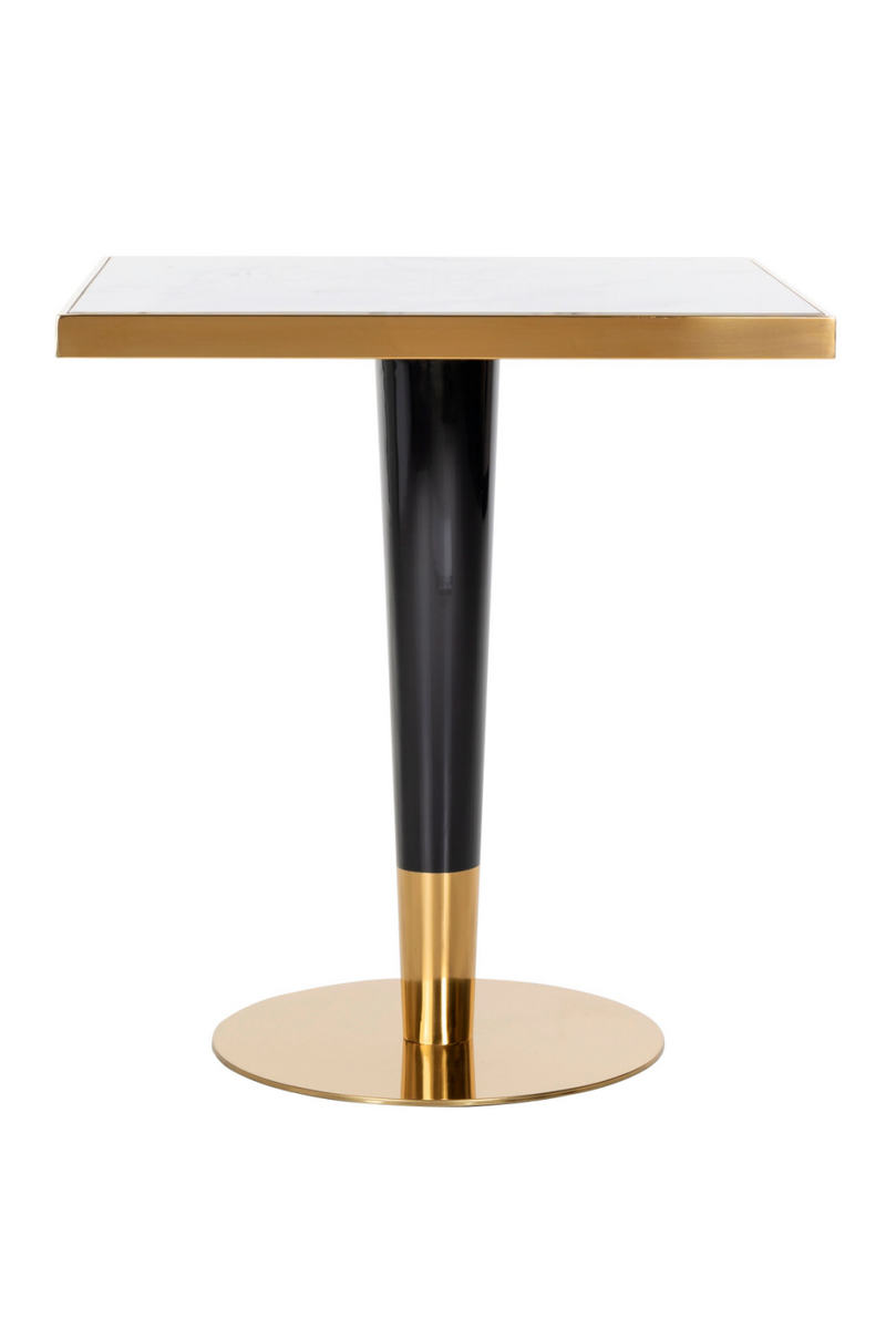 Table bistrot en marbre blanc | Richmond Osteria | Meubleluxe.fr