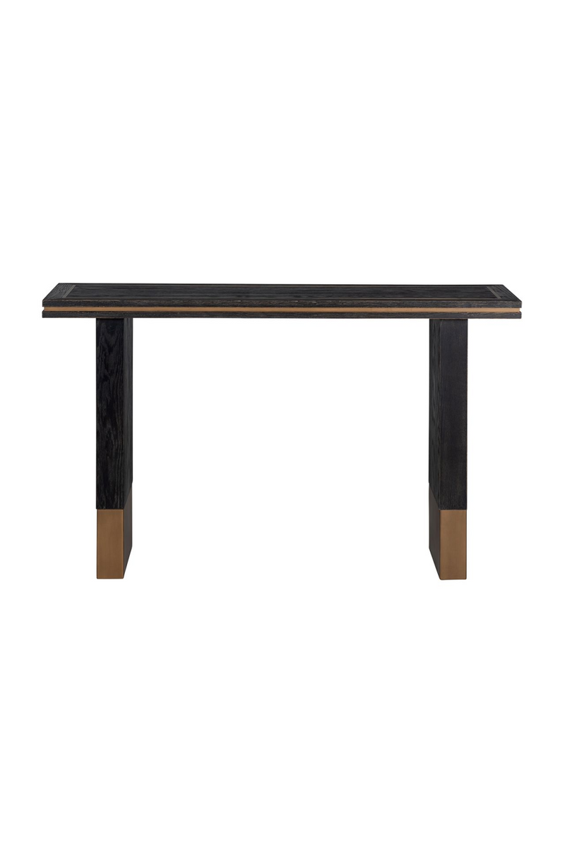 Table console plaquée chêne noir | Richmond Hunter | Meubleluxe.fr