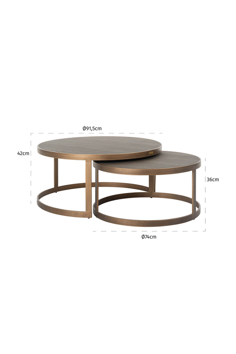 Tables basses rondes gigognes (2) | Richmond Bloomingville | Meubleluxe.fr