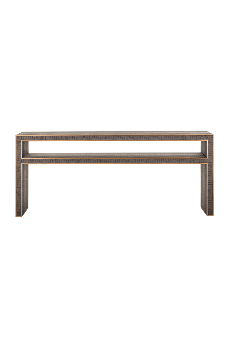 Console en cuir à motifs | Richmond Classio | Meubleluxe.fr