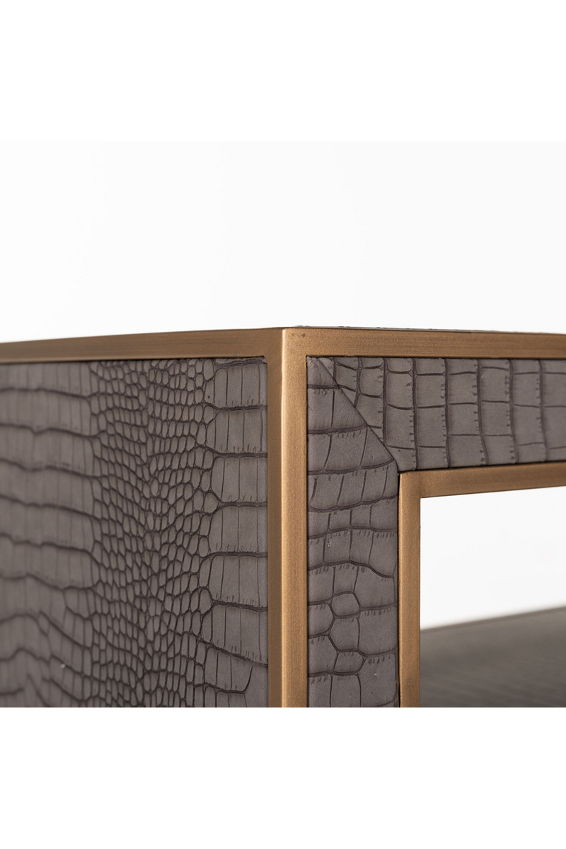 Console en cuir à motifs | Richmond Classio | Meubleluxe.fr